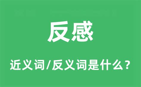 反感意思|反感 的 英语 Translation 